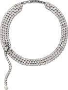 Tory Burch Moondance Faux Pearl Collar Necklace