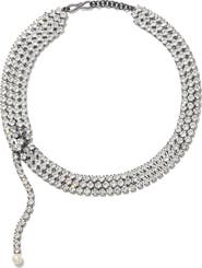 Tory Burch Moondance Faux Pearl Collar Necklace