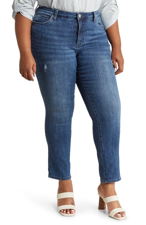 Katy Boyfriend Jeans (Hana with Medium Blue)