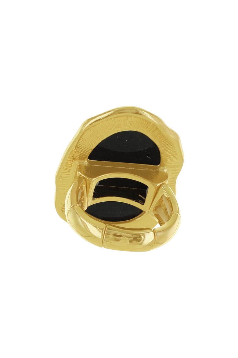 Cleo Cocktail Ring, Alternate, color, GOLD / BLACK
