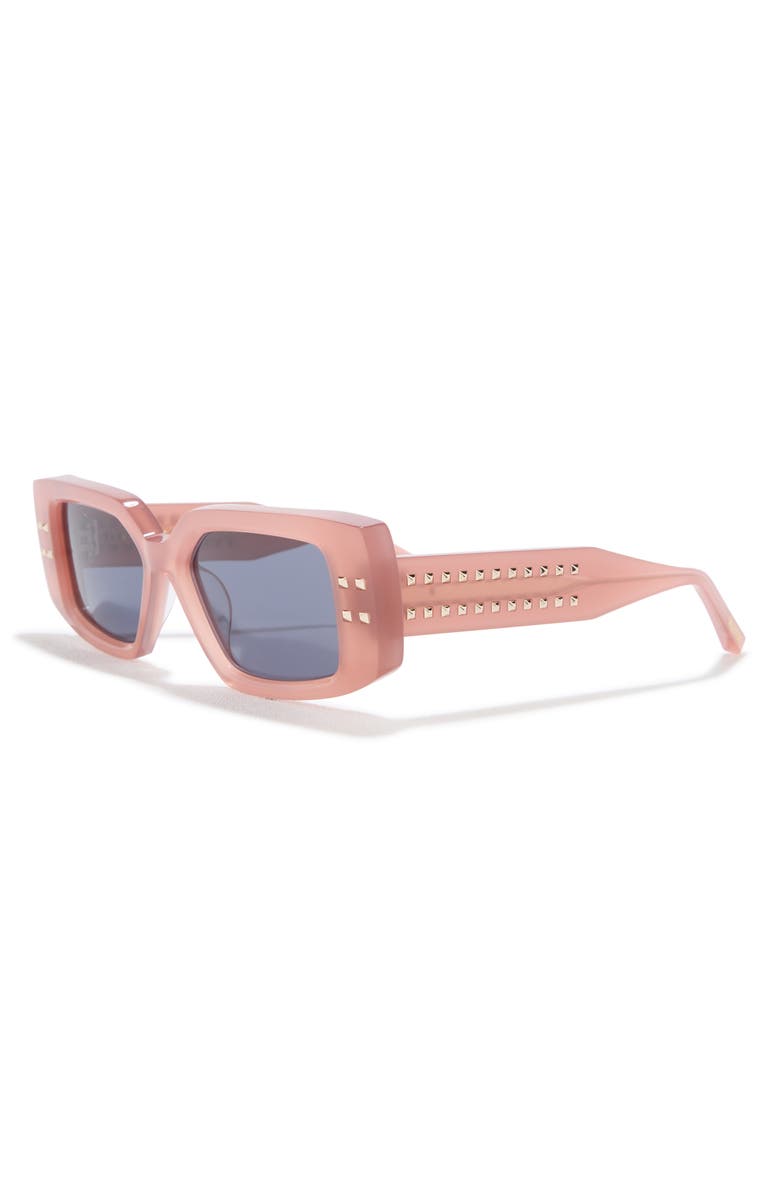 Valentino 53mm Rectangular Sunglasses, Alternate, color,