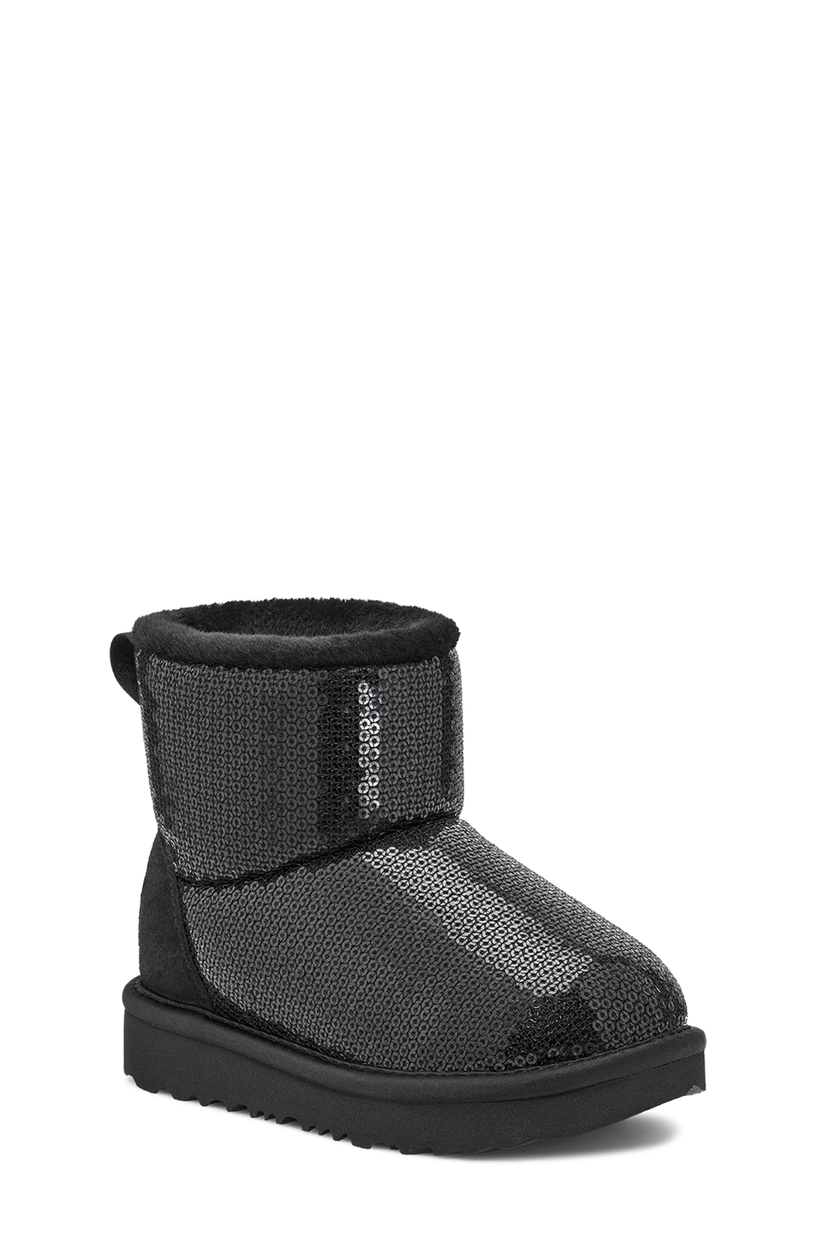 UGG<sup>®</sup> Kids' Classic Mini Sequin Boot, Main, color, 