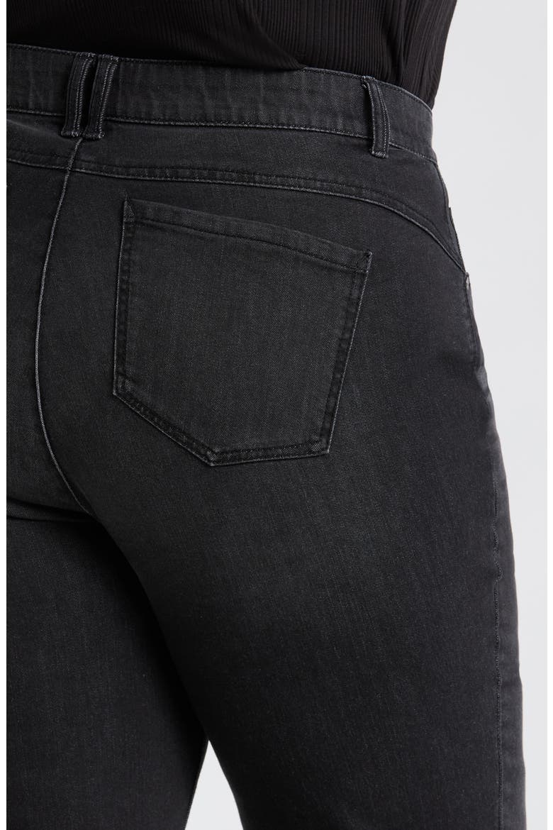 Round Up High Waist Boyfriend Jeans, Alternate, color, WASHED BLACK