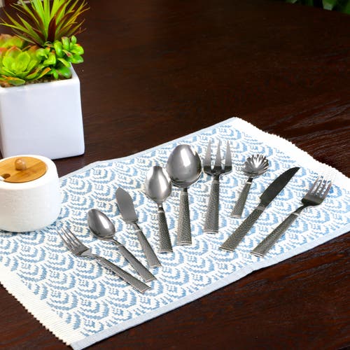 Gibson Home Prato 45 Piece Flatware Set In Silver