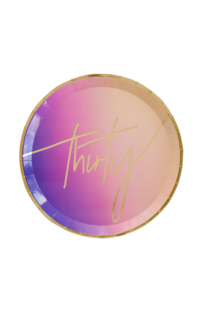 Jollity 
Co 30th Birthday or Anniversary Dinner Plates, Main, color, Assorted Pre-Pack