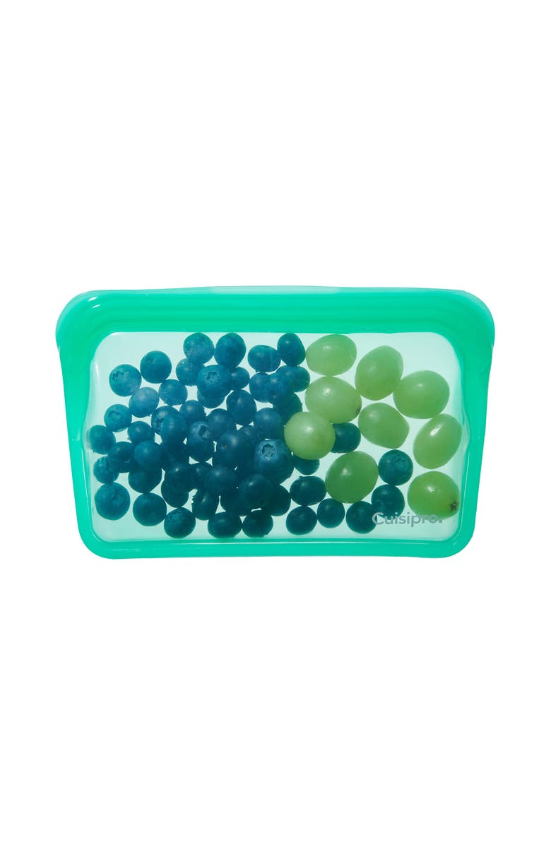 CUISIPRO Pack-It Silicone Reusable Storage Bag, 400ml/13.5 oz, Alternate, color, Green
