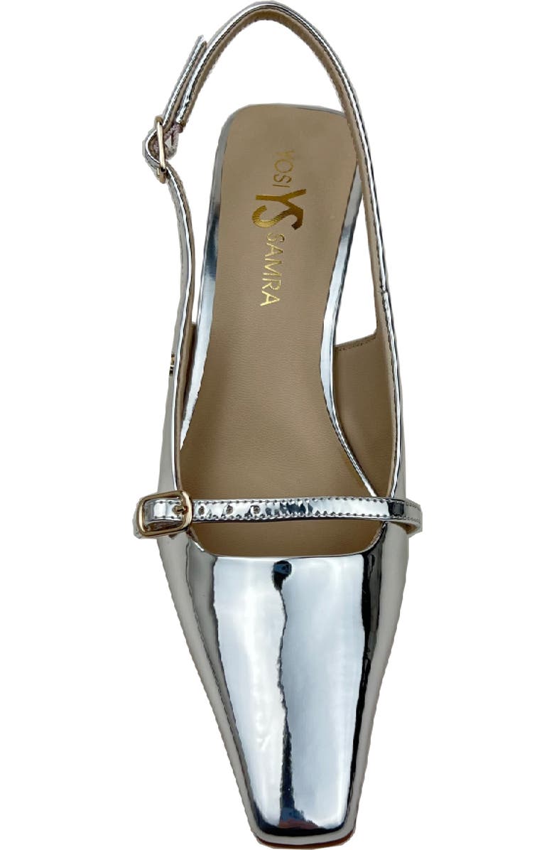 Yosi Samra Kate Slingback Pump, Alternate, color, Silver