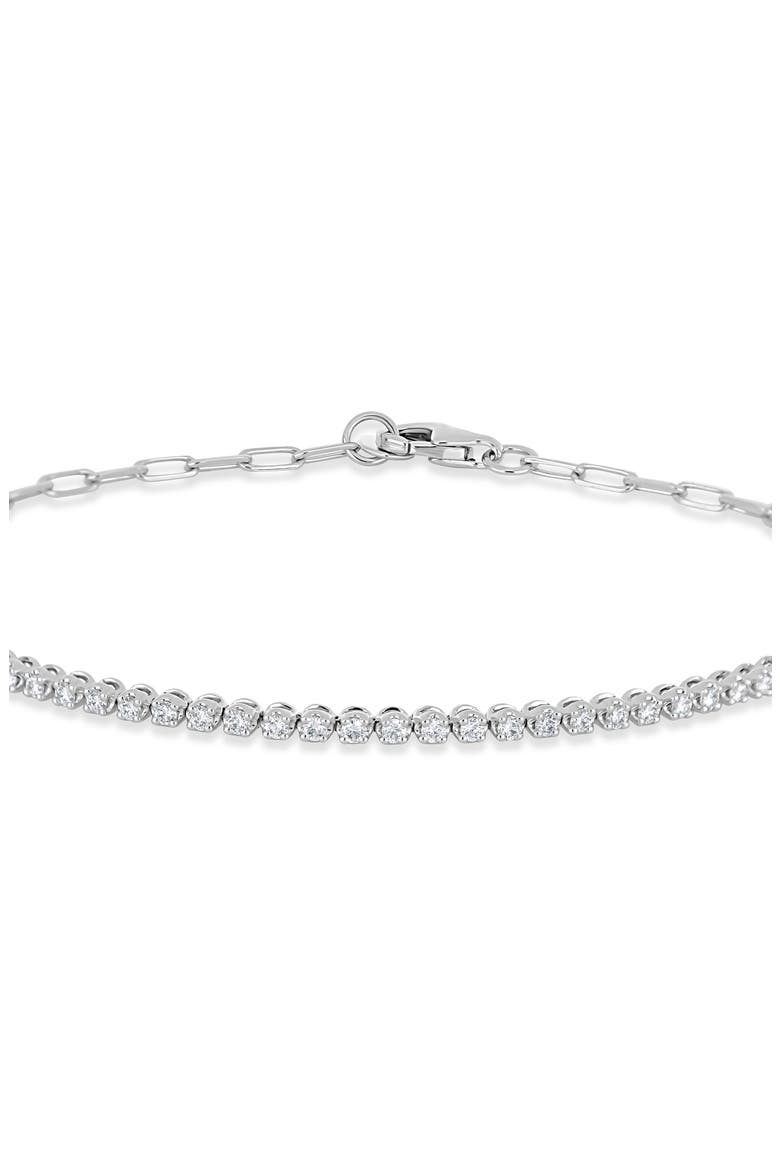 Audrey Diamond Line Bracelet (Online Trunk Show), Alternate, color, 18K WHITE GOLD/ DIAMOND