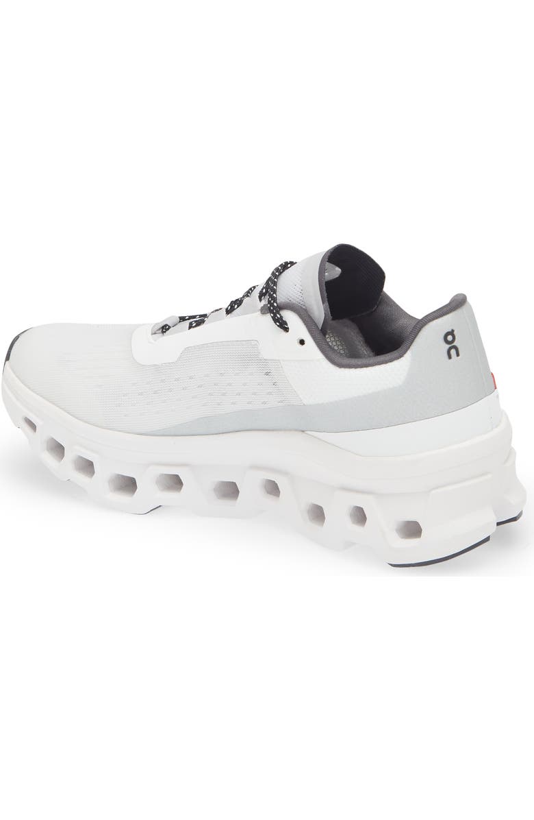 On Cloudmonster Running Shoe, Alternate, color, All White