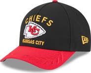 New Era Men's New Era Black/Red Kansas City Chiefs 2025 NFL Draft 9FORTY A-Frame M-Crown Adjustable Hat