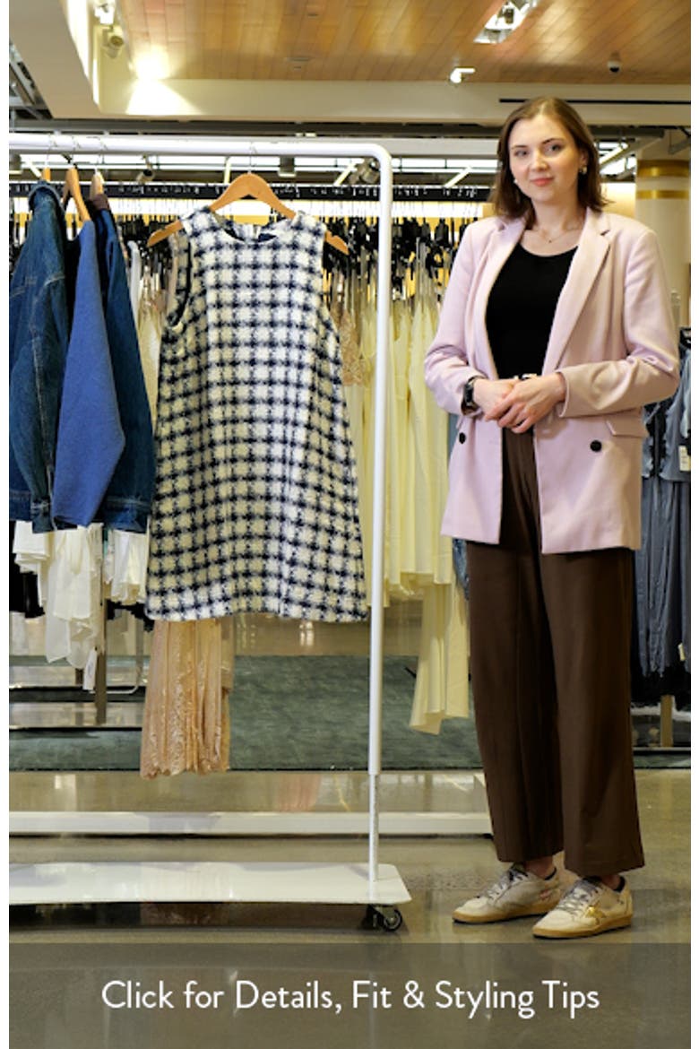 Tweed Sleeveless Shift Dress video