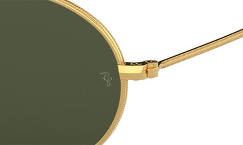 Ray Ban Ray-ban Oval 51mm Sunglasses In Gold