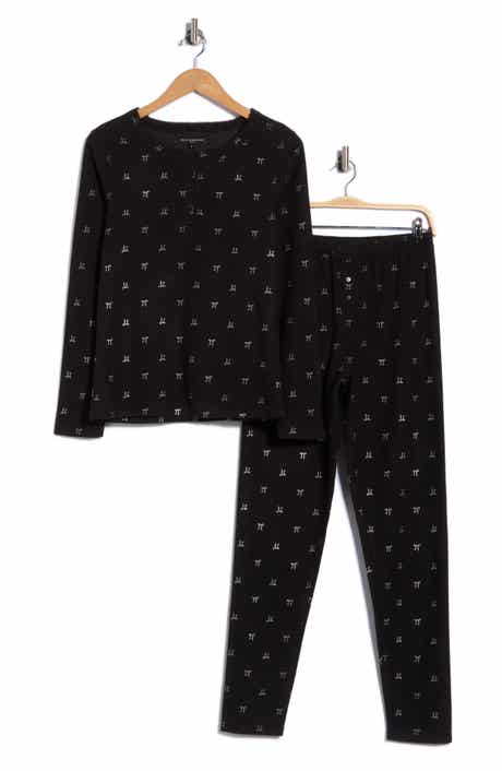 Bow Print Jersey Pajamas