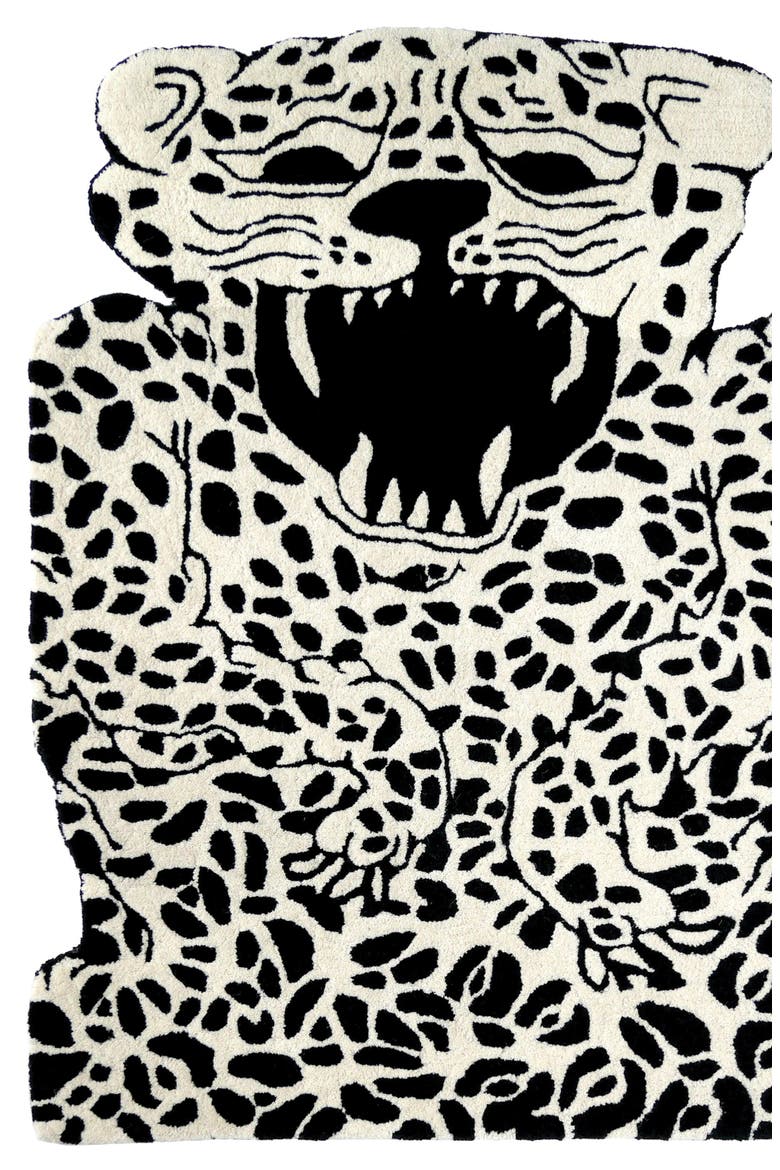 Leopard Wool Rug, Alternate, color, MULTI COLORED