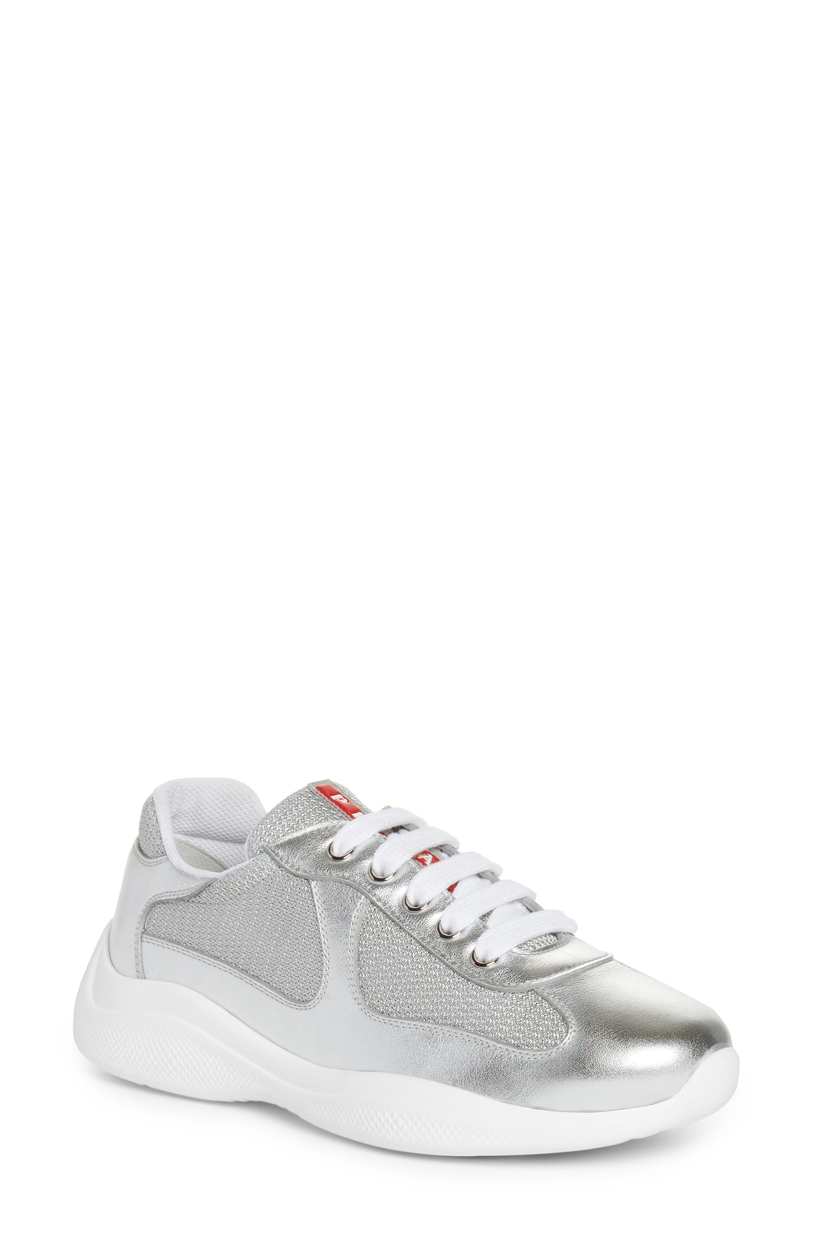 Low-Top Sneaker, Main, color, SILVER