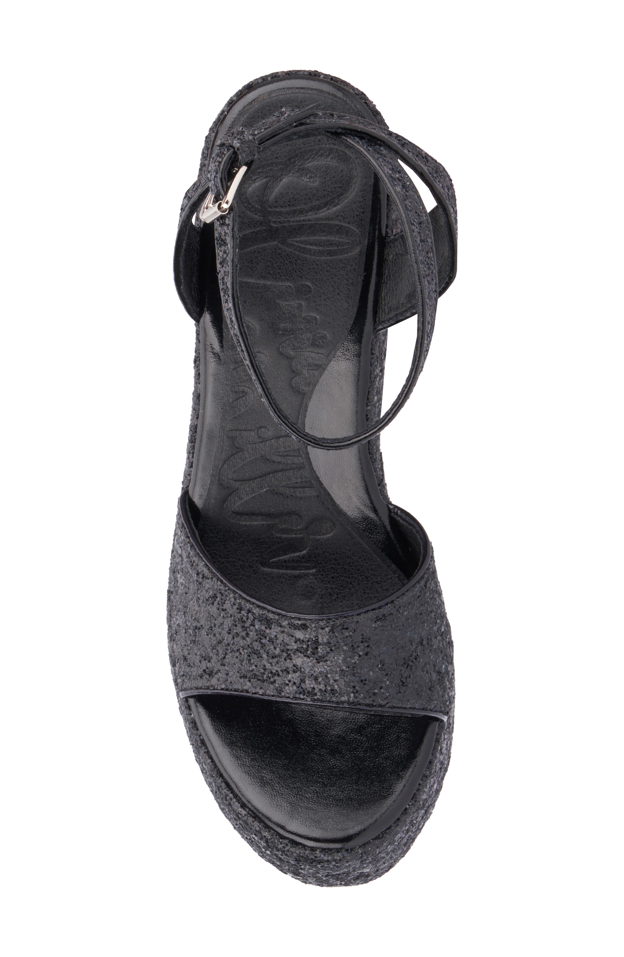 OLIVIA MILLER Capricorn Glitter Platform Sandal, Alternate, color, 
