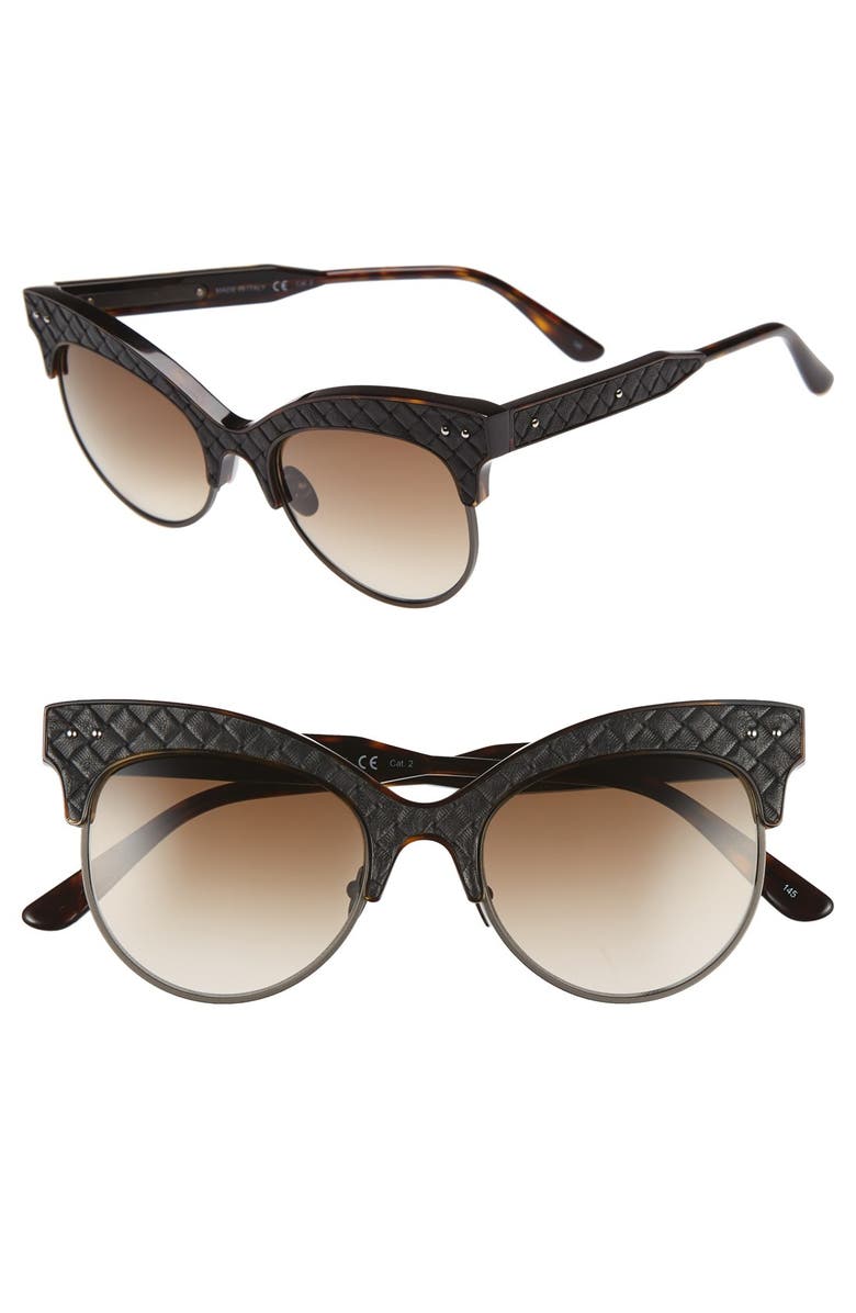 Bottega Veneta 52mm Cat Eye Sunglasses, Main, color, 