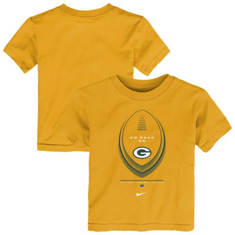 Toddler Nike  Gold Green Bay Packers Icon Legend T-Shirt