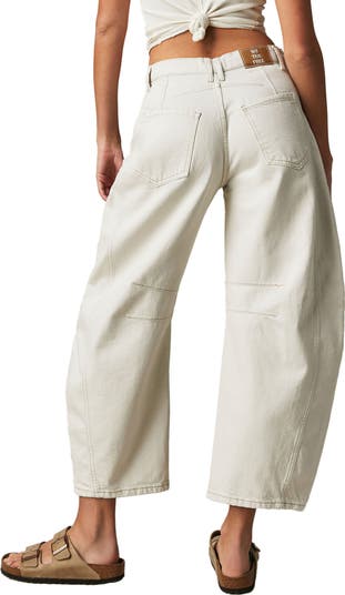 Good Luck Mid Rise Barrel Leg Jeans