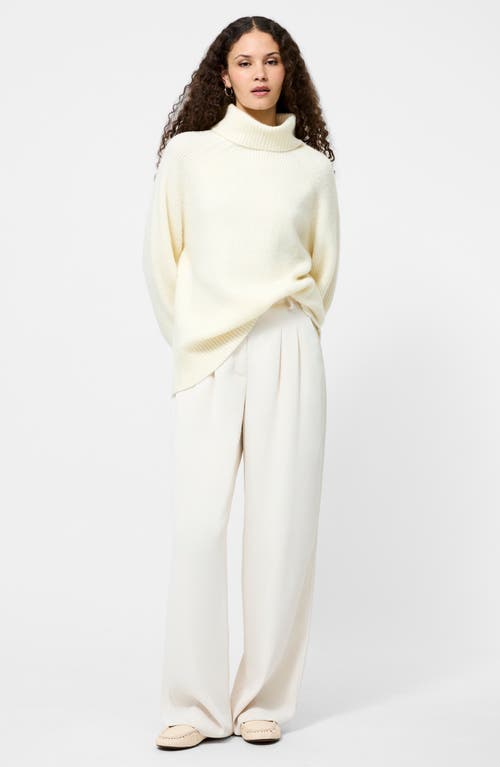 French Connection Emilia Oversize Turtleneck Sweater In White