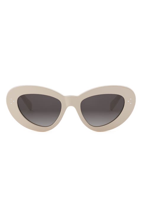 Bold 3 Dots 52mm Cat Eye Sunglasses