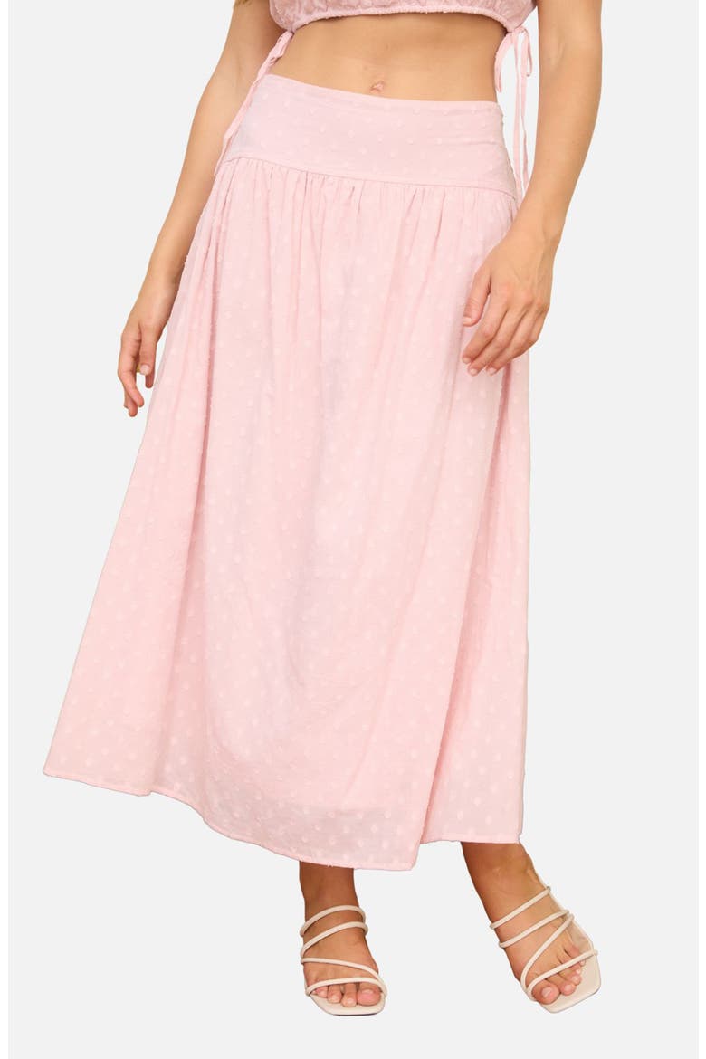 極美品✨大人気❤︎iDea Luce ❤︎Margaret skirt ピンク Swiss Dot Cotton Midi Skirt (Women) | Nordstromrack