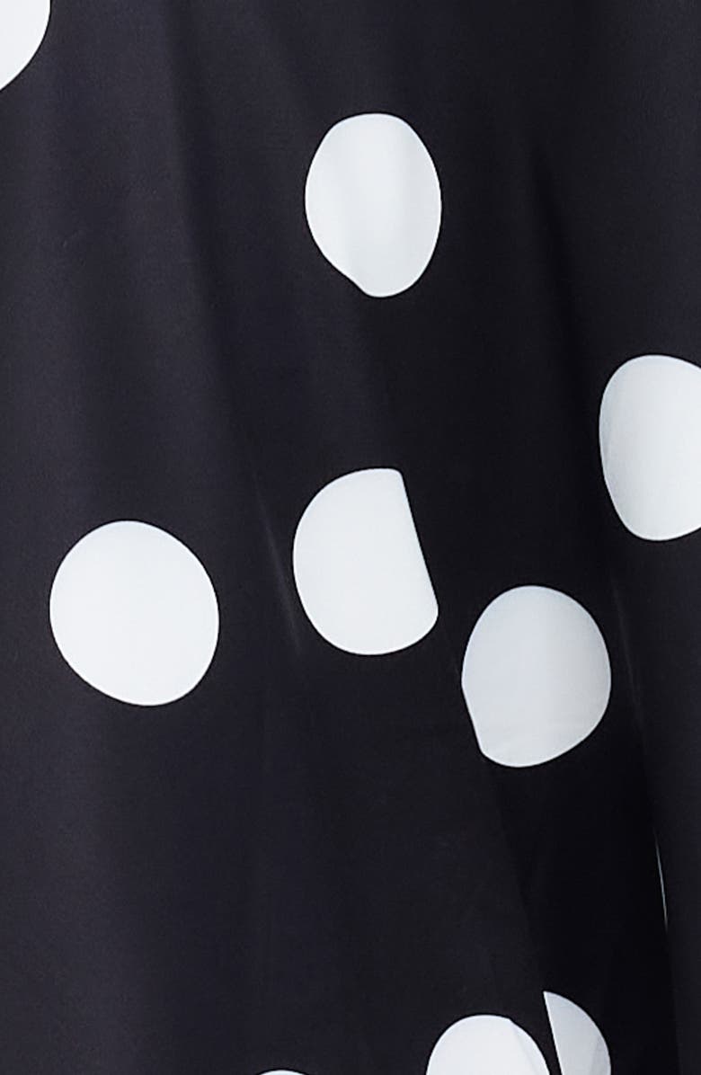 LIONESS Safari Asymmetric Midi Skirt, Alternate, color, Noir Polka