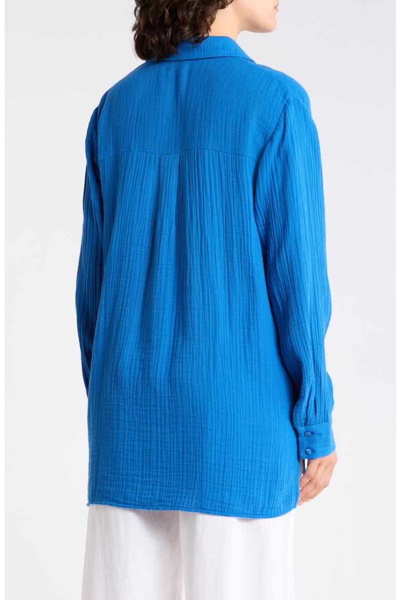 Classic Collar Button-Up Shirt, Alternate, color, BLUEBIRD