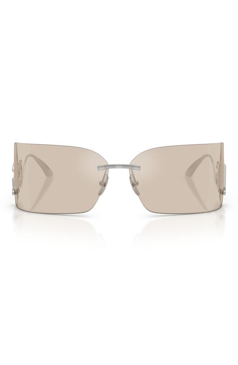 79mm Oversize Rectangular Sunglasses