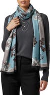 SAACHI Botanical Reversible Print Scarf