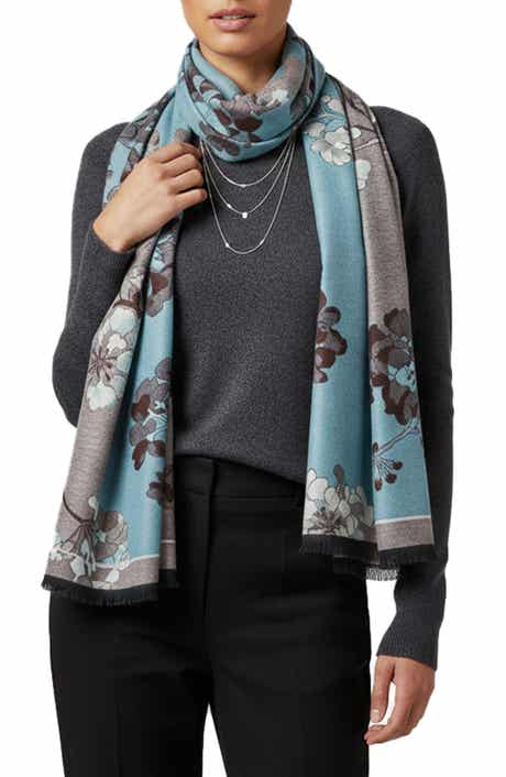 SAACHI Botanical Reversible Print Scarf