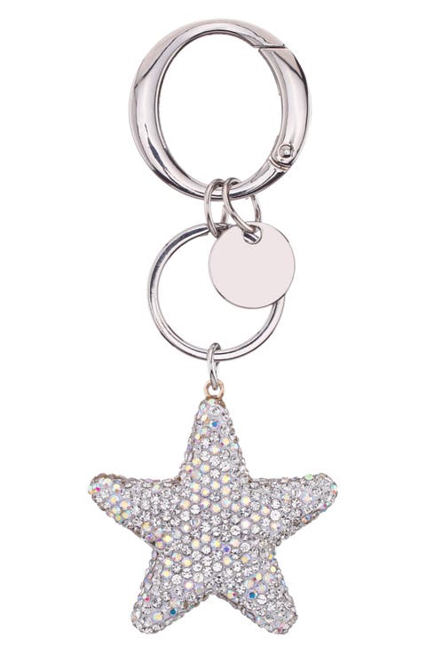 Crystal Embellished Star Bag Charm