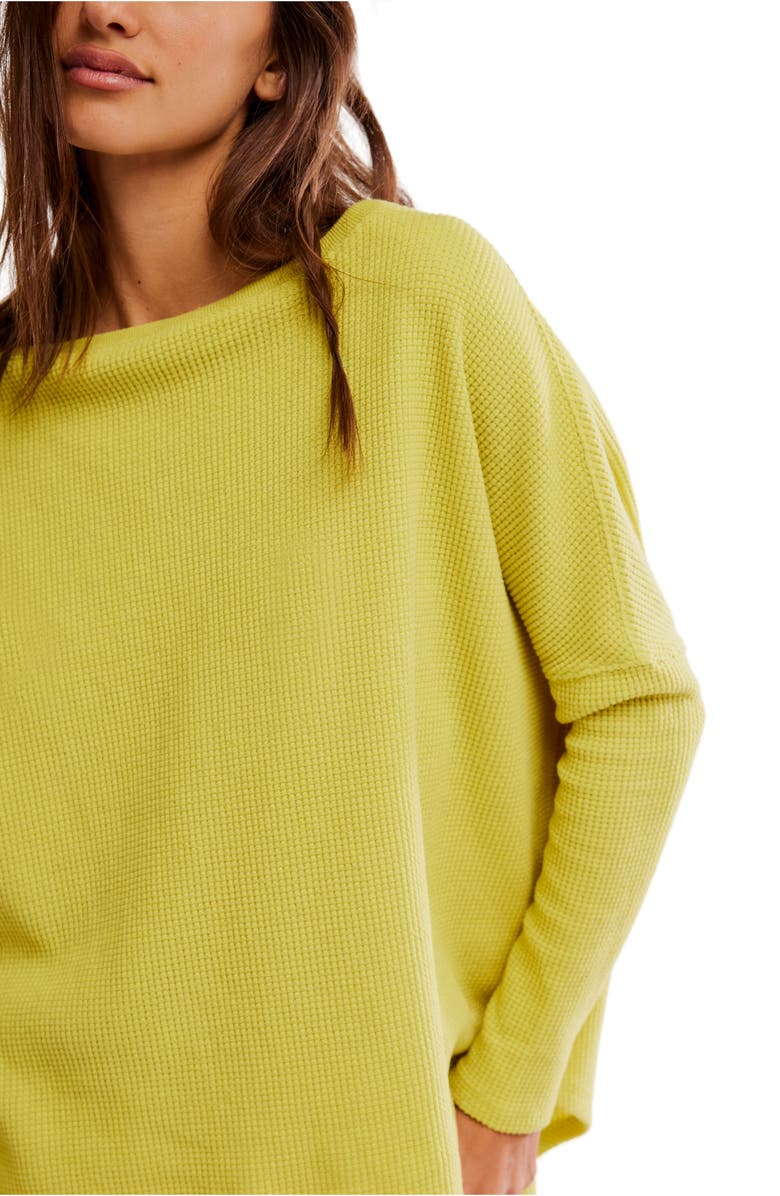 Latte Blue Oversize Thermal Top