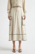 Toccin Shiloh High Waist Cargo Skirt