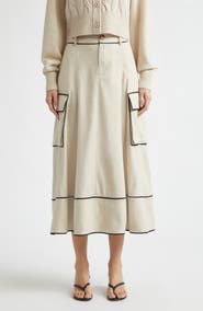 Toccin Shiloh High Waist Cargo Skirt
