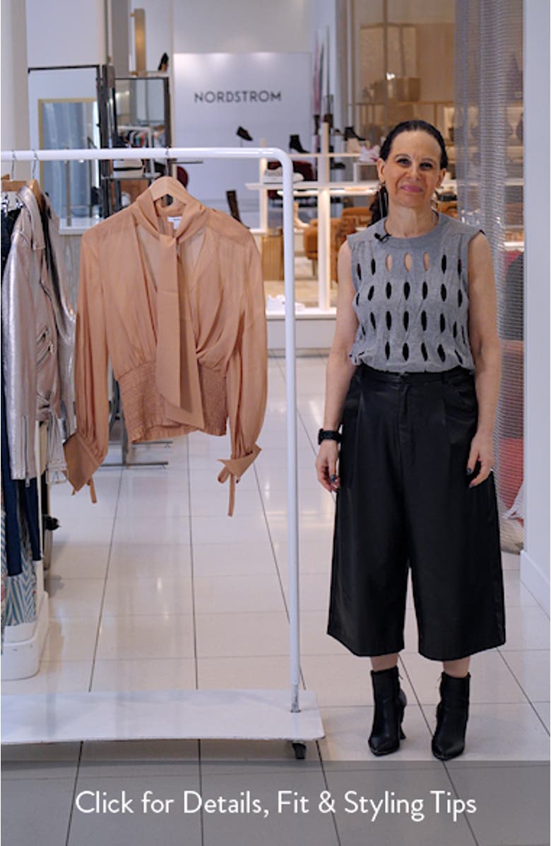 Phoebe Tie-Neck Smock Top, sales video thumbnail