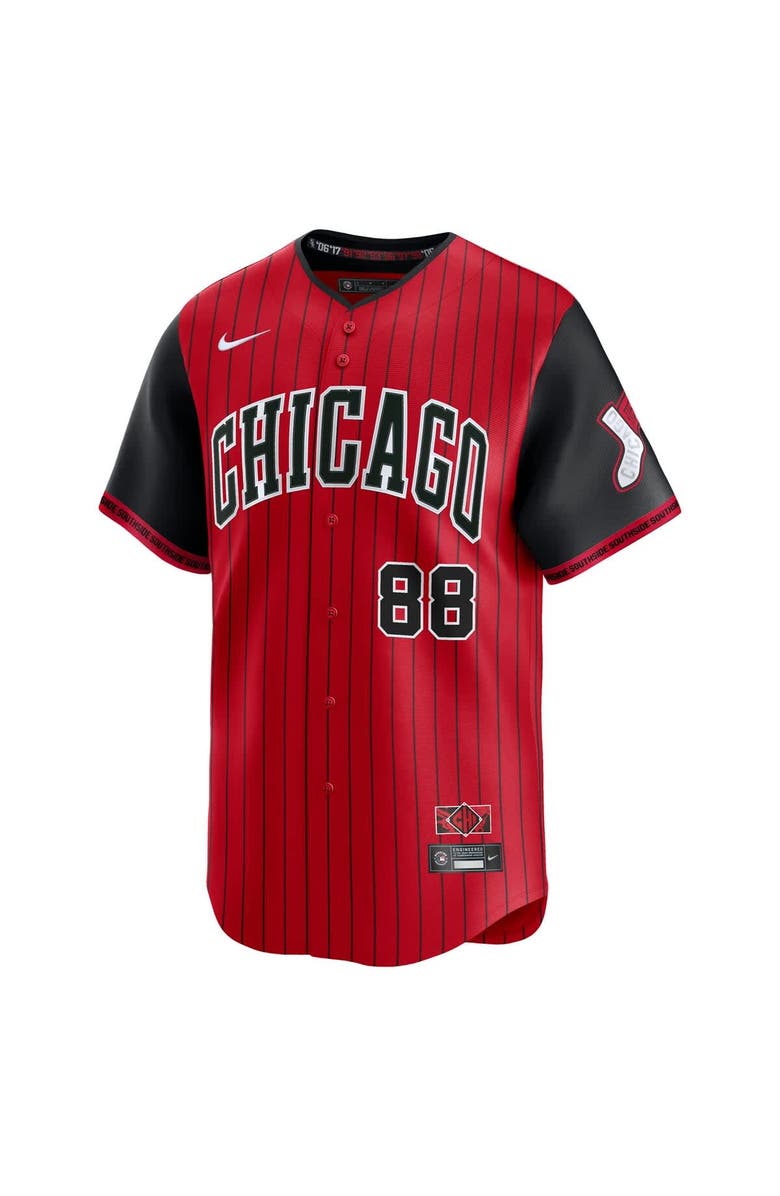 Nike Men's Nike Luis Robert Jr. Red/Black Chicago White Sox 2025 City Connect Limited Player Jersey, Alternate, color, Red