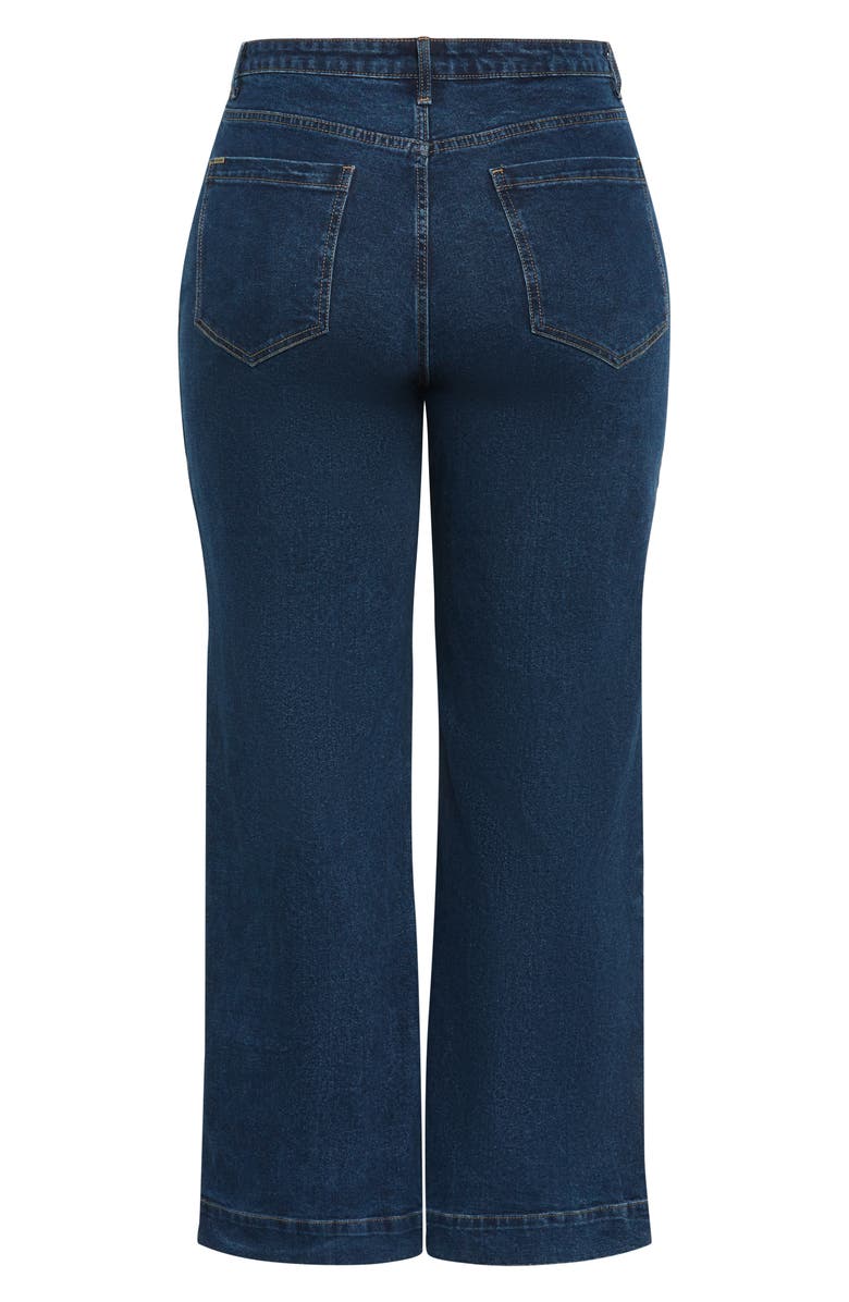 City Chic Amber Patch Pocket Flare Jeans, Alternate, color,