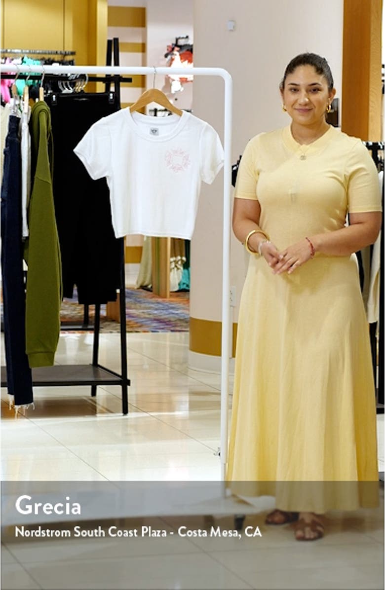 Still Blushing Embroidered Crop T-Shirt, sales video thumbnail