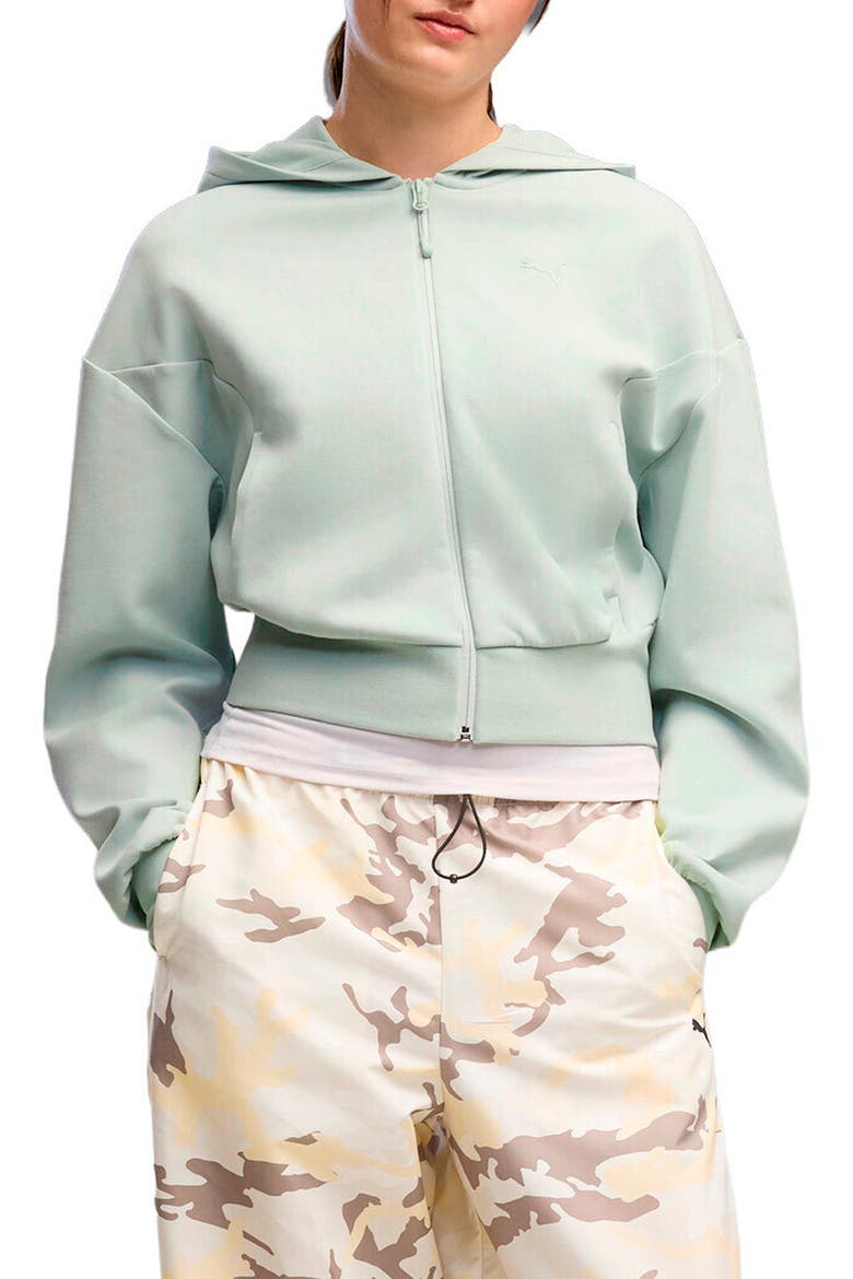 PUMATECH Sense Full Zip Hoodie, Main, color, CREME DE MINT