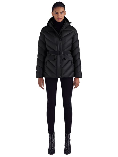 Triple F.a.t. Goose Puffer Down Belted Jacket In Black