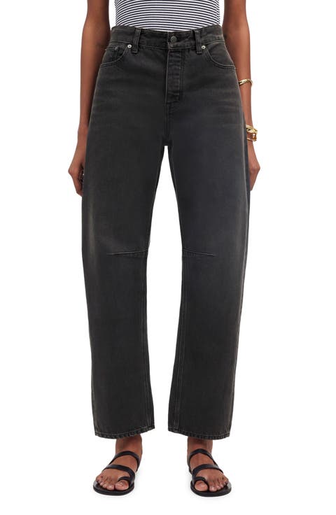 The Darted Barrel Leg Jeans (Olenda Wash)