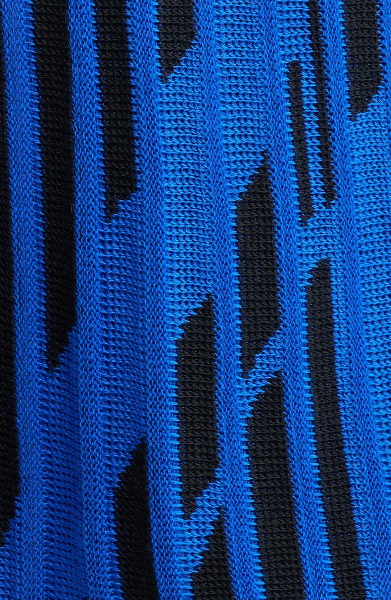 Ming Wang Dual Tone Rib Knit Jacket, Alternate, color, Sapphire Sea/ Black