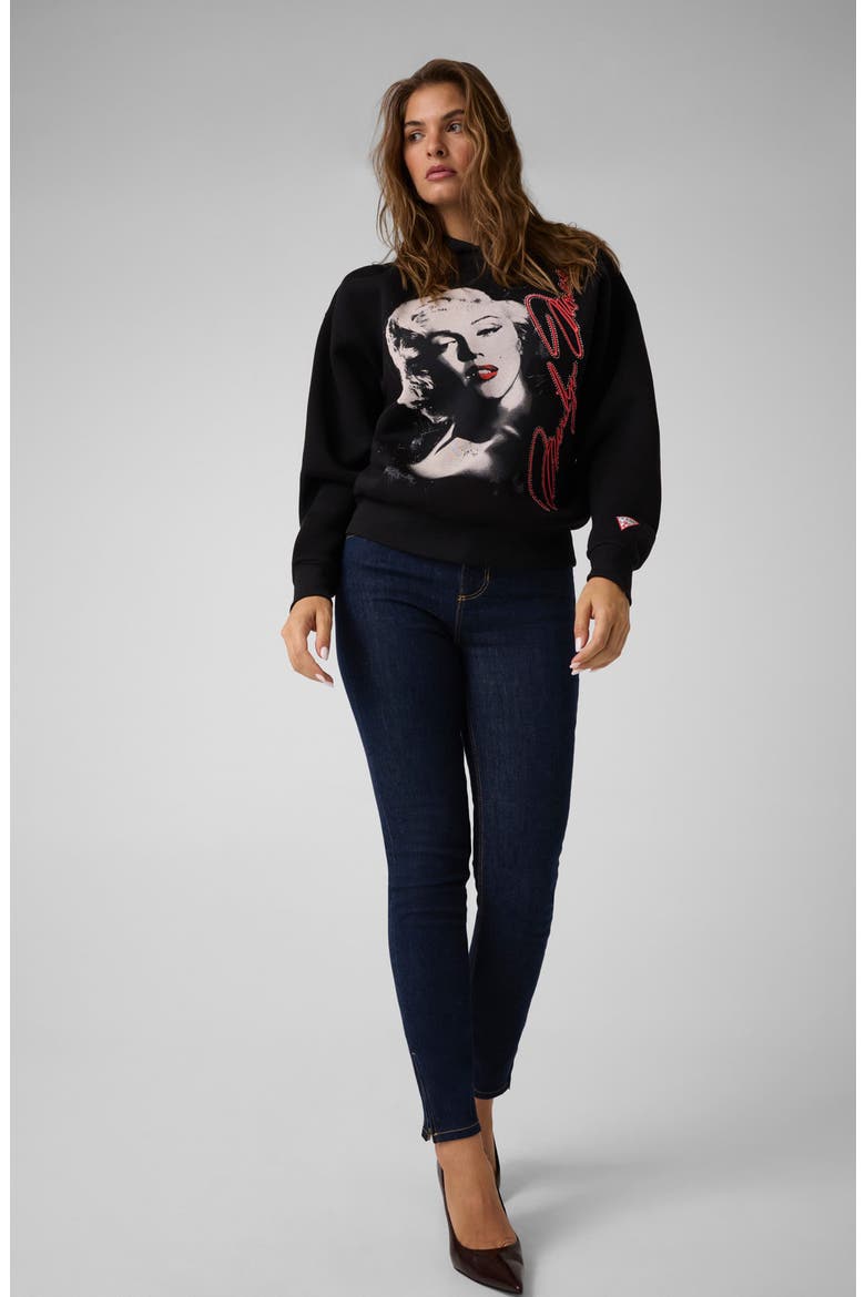 x Marilyn Monroe Graphic Hoodie, Alternate, color, JBLACK-BLACK