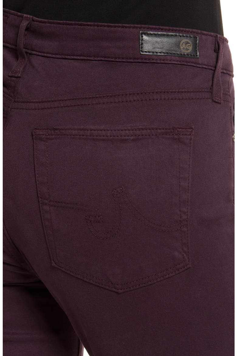 'The Prima' Cigarette Leg Skinny Jeans, Alternate, color, DARK BERRY