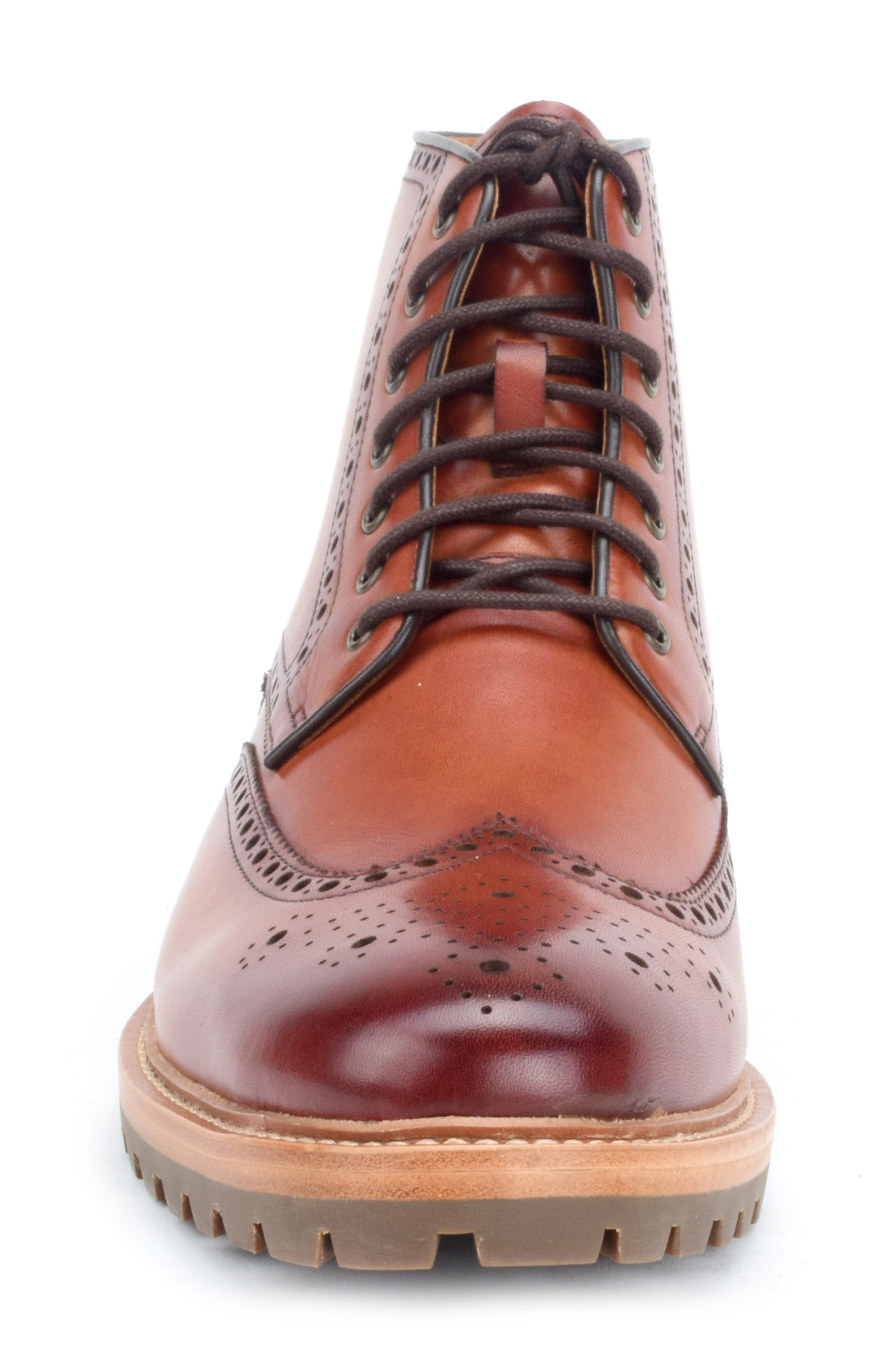 Warfield & Grand Rockford Wingtip Boot, Alternate, color, Tan