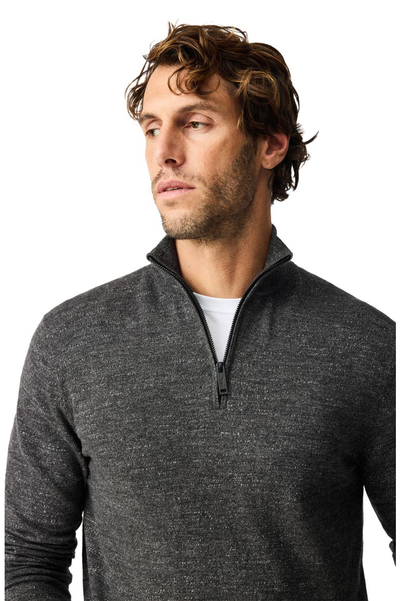 Fortrose Cotton Quarter Zip Sweater, Alternate, color, ASH