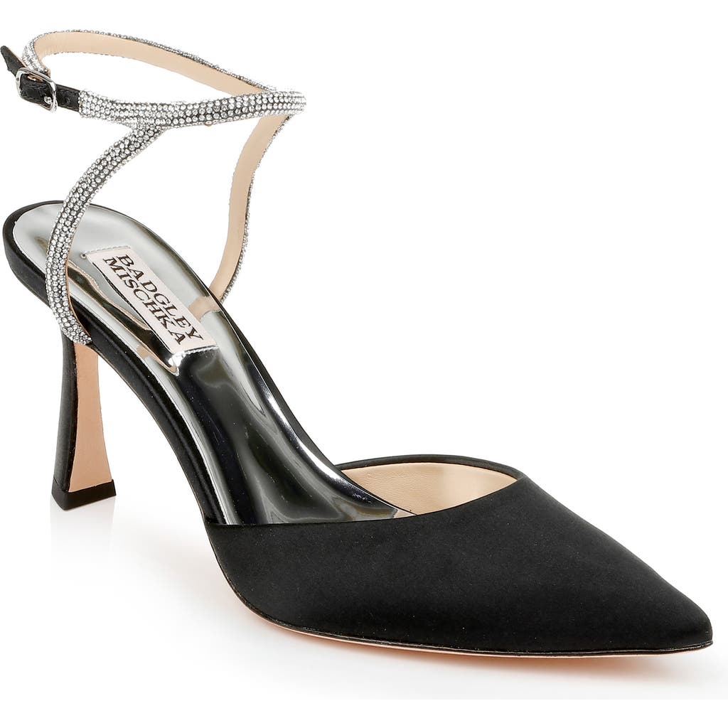 Badgley Mischka Bridal Badgley Mischka Collection Kamilah Ankle Strap Pump in Black  product