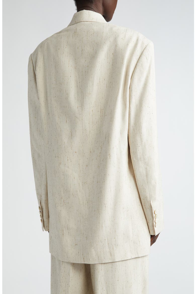 Loose Fit Double Breasted Blazer, Alternate, color, ECRU 5