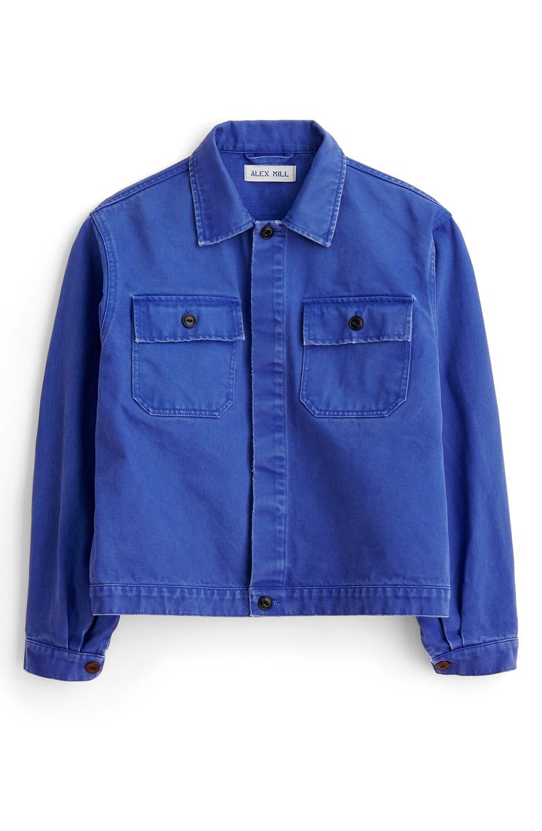 Alex Mill Washed Denim Crop Work Jacket, Alternate, color,